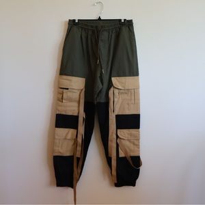 Akira cargo pants with belt details